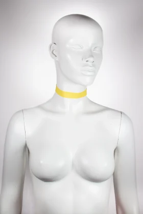 Yellow skinny choker size S